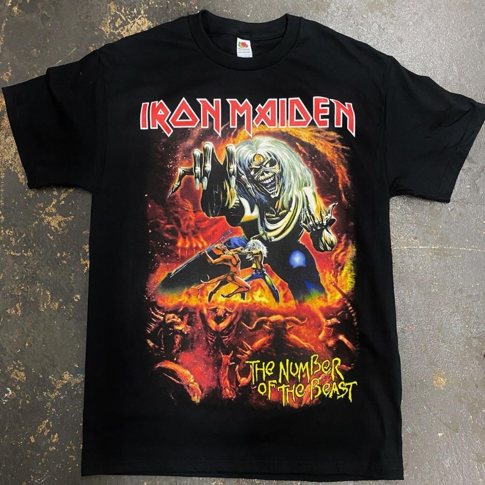 New Iron maiden number of the beast t shirt